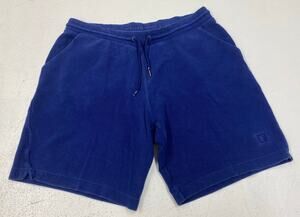 Men Nike Court RF Roger Federer woven fleece cotton navy drawstring shorts XL